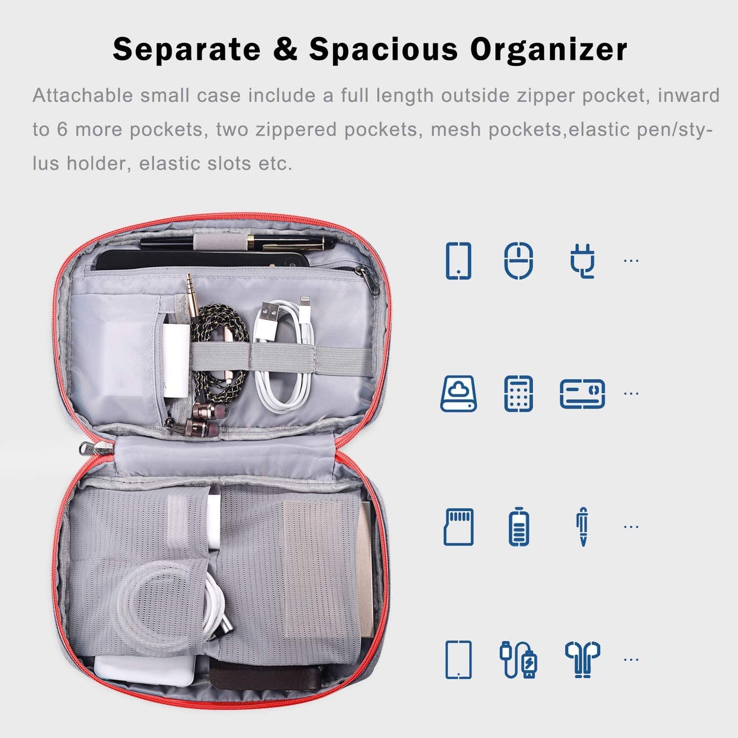 Laptop Sleeve Case 13 14 Inch Compatible with Macbook Air 13 M2/M3/M4, Macbook Pro 13/14,13.5”Surface Laptop 4/5,Chromebook 14,2 in 1 Waterproof Computer Bag with Detachable Accessory Pouch