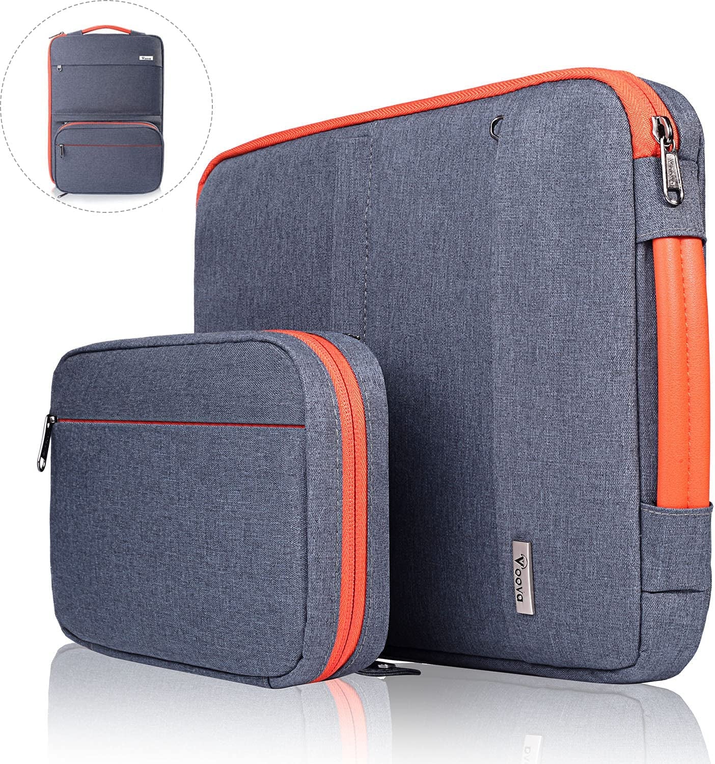 Laptop Sleeve Case 13 14 Inch Compatible with Macbook Air 13 M2/M3/M4, Macbook Pro 13/14,13.5”Surface Laptop 4/5,Chromebook 14,2 in 1 Waterproof Computer Bag with Detachable Accessory Pouch